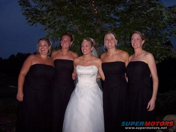 2 on the left...NYC imports.  Bride and two to her left home grown grits