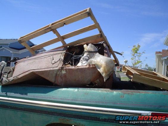 picture-007.jpg Old refrigerator, about 20 metal fence posts, and a huge aluminum cattle feeder that had been burned and broken into like 4 peices