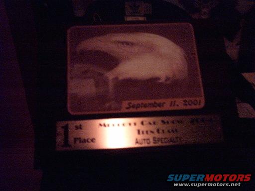 last years award..