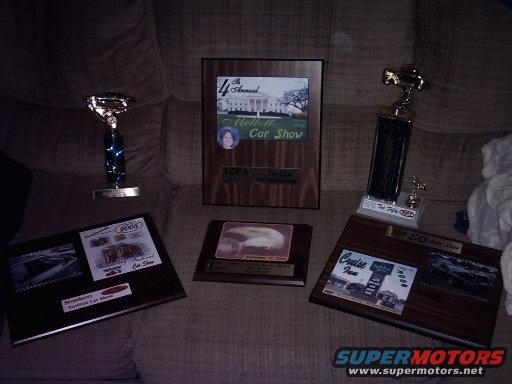 All my awards: 1st in class (mellott '04), Best Exterior (BAMM 2K5), Class winner (Strawberry Festival '05),  3rd in class (mellott '05),  Top 25 (holiday inn '05),  Top 50 (reds drive in '05)