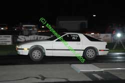 72205bsdfri20094.jpg Last Drag for the rex.  Running 5psi non intercooled.  Best run that night was 15.1 @ 94mph spinning through first gear.