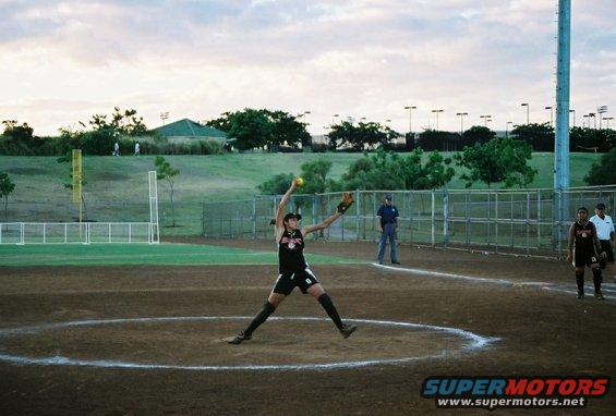 shellys-pitch.jpg This is Michelle my niece she pitched the whole game, and played 4 games that day back to back.! They came out in second, and there were lots of teams playing