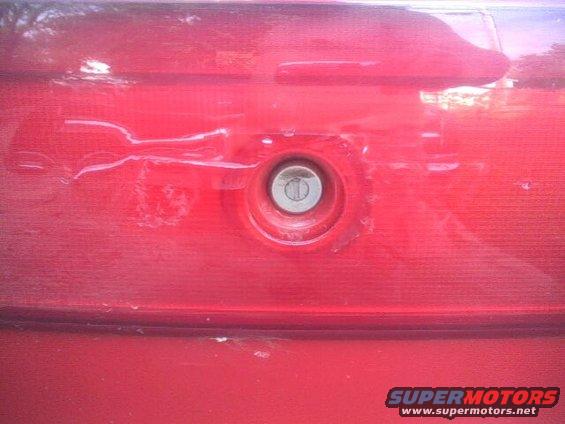 Red 2005 Chevrolet Cavalier trunk lock cylinder