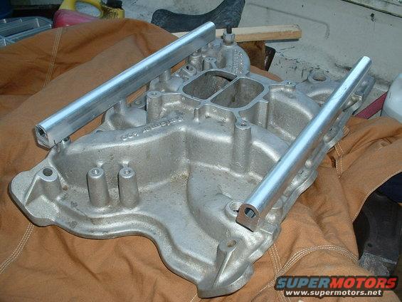 Here's the manifold all mocked up without injectors installed, bungs are only pressfit in at the moment.
