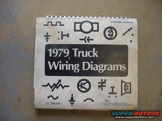 1979 Truck Wiring Diagrams manual cover with electrical symbols