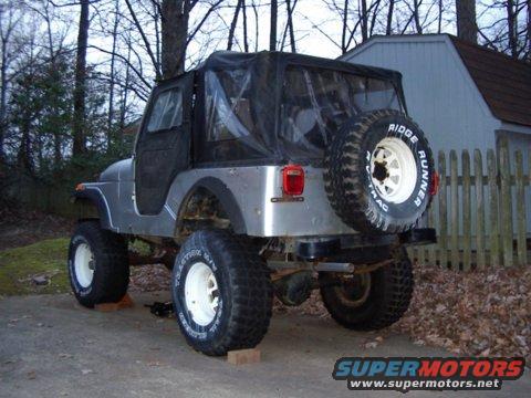 1978 Jeep CJ5 with soft top and spare tire mounted on rear door