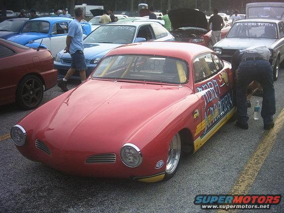 Karmann-Ghia on steroids. Volkswagen powerplant too.