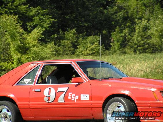 mustang in 2nd slalom, he flew pretty fast throught it
