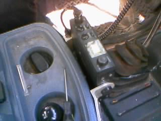 Those radio mounts are antenna mirror mounts. Hey, they work!