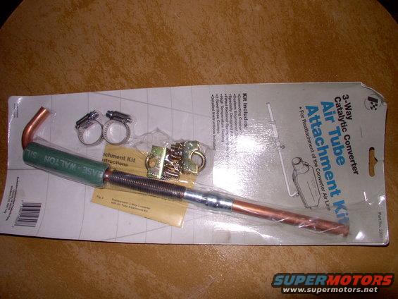 This is a kit sold for @ $12 which allows you to neck down from Ford 3/4" air pump pipe down to the more standard sized 1/2" pipe on the Catco catalytic converter.