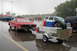 2005 Ford Deluxe - Red Chevy with trailer