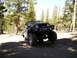 1989 Ford Bronco - A Jeep navigates a sandy, wooded trail during an off-road excursion.