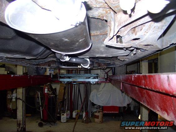 Ground clearance is good and everything is actually higher than the engine crossmember.