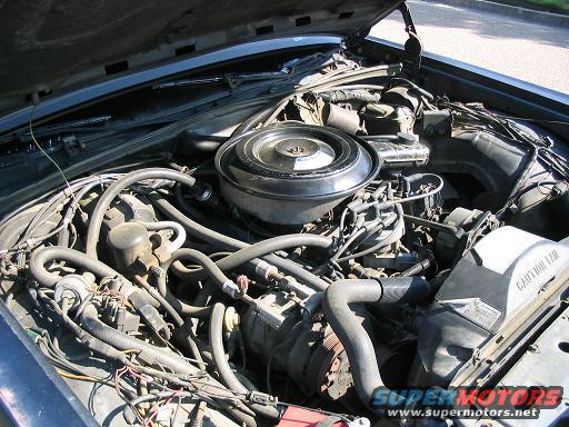 Engine bay of a 1985 Ford Crown Victoria LTD