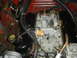 1986 Ford Mustang - Close-up of an engine bay, focusing on the fuel filter and distributor assembly.