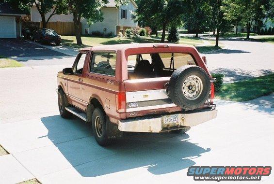 came with 5" drop bumper & BALD spare tire!!