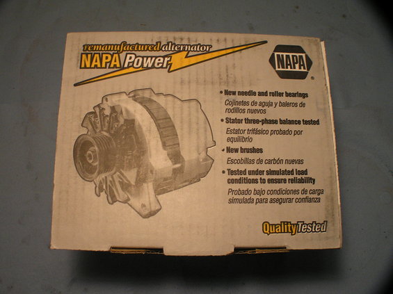 p9290017.jpg Refurbished Ford Powerstroke alternator from Napa with a 3-year warranty.