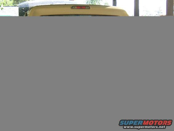 Yellow 1994 Ford Bronco rear view