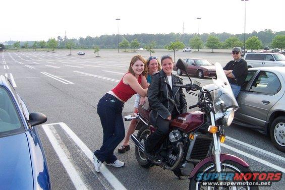 We have no idea who the guy leaning against the Breeze was.  We kept running into him at MIR, and afterward at the Waldorf mall before we all split.  I suspect he just thought the girls were cute.  :)