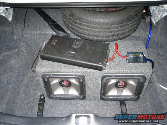 Subs and Amp temp. Install