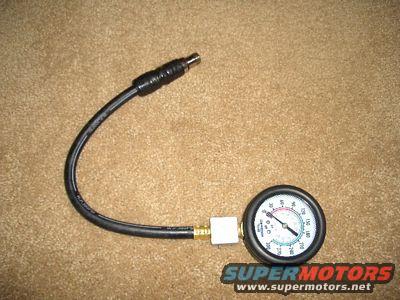Compression tester with gauge and hose