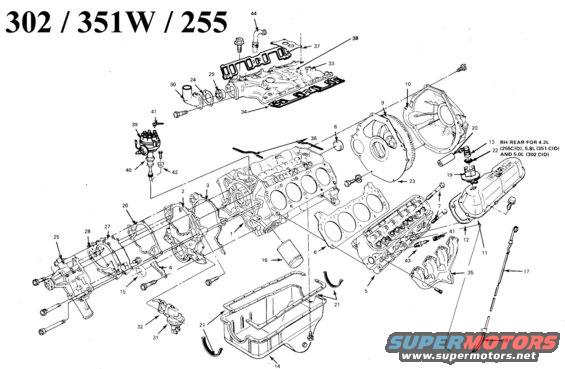 302 Ford exploded view #2