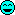 Glowing cyan smiley face on dark background