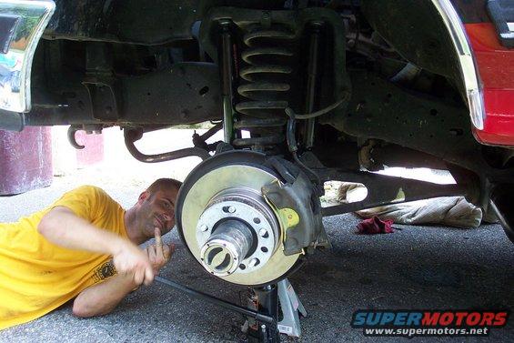 replace all brake pads and shoes, rotors and drums, and new shocks all around. Also replace E-brake cable, and front wheel bearings for the manual locking hubs. New wheel bolts, and just re-aligned