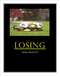 1996 Ford Mustang - A football player lies on the field with text that reads "LOSING Sucks, doesn't it?"