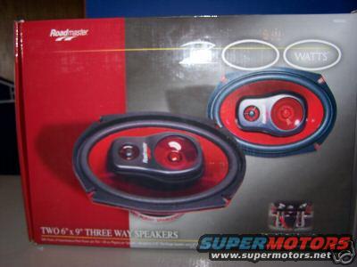 Box for Roadmaster two 6x9 inch three-way speakers