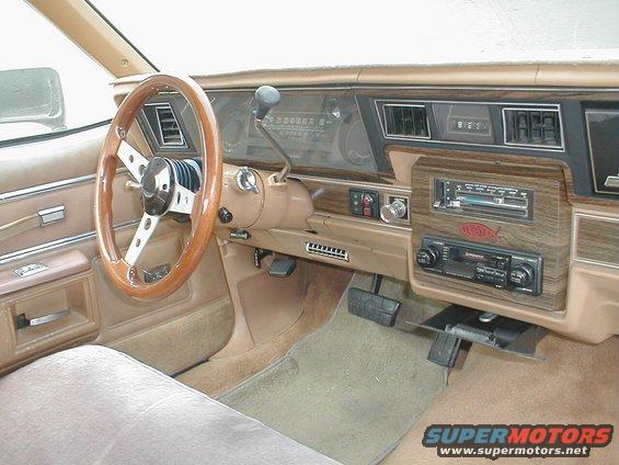 1978 Chevrolet Caprice interior showing dashboard, steering wheel, and center console with radio