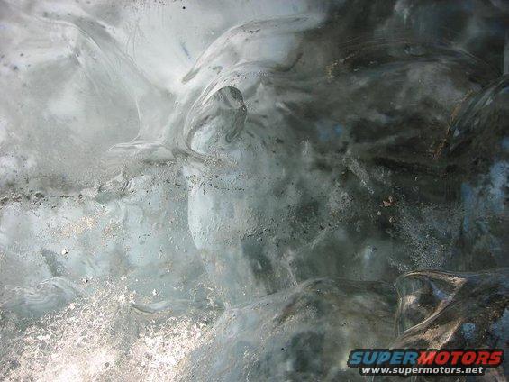 Close up of some of the ice.