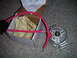 1994 Ford Bronco - New alternator and red battery cables are shown next to an open cardboard box.