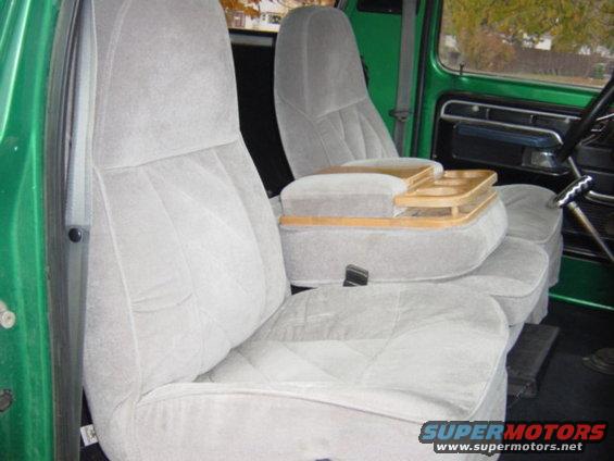 New front seats with lumbar and fold up center consel.