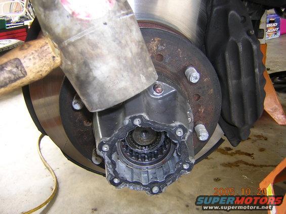 remove the hub with a light tap of a rubber mallet