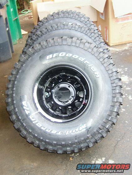 BFGoodrich Mud-Terrain tires on black rims