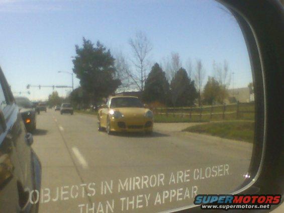 Yellow convertible sports car front view