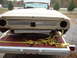 1964 Ford Galaxie - The rear of a 1964 Ford Galaxie convertible body is secured to a trailer for transport.