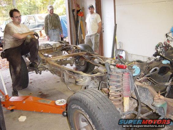 dsc00457.jpg Harold: "You know, there are easier ways to remove a transmission."

Actually, I wish it had only taken 10 minutes *last* two times I had it out.