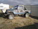 1981 Ford Bronco - CJ8 with no engine tranny in the bed and T case in the cab.