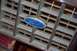 1985 Ford Crown Victoria LTD - A close-up shot focuses on the Ford emblem situated on the vehicle's front grille.