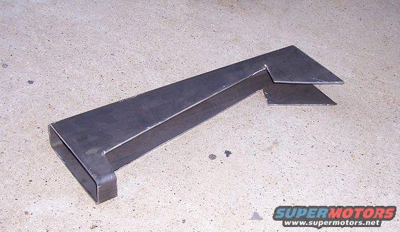 Metal bracket on concrete floor