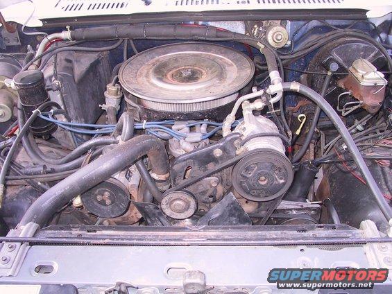 front view of stock motor