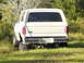 1989 Ford Bronco - Rear view of a 1989 Ford Bronco, showing its license plate and off-road tires.