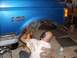 1988 Ford Pickup - Removal of the old TTB coil buckets was less than exciting, and yes, that is a grease spot on my head...