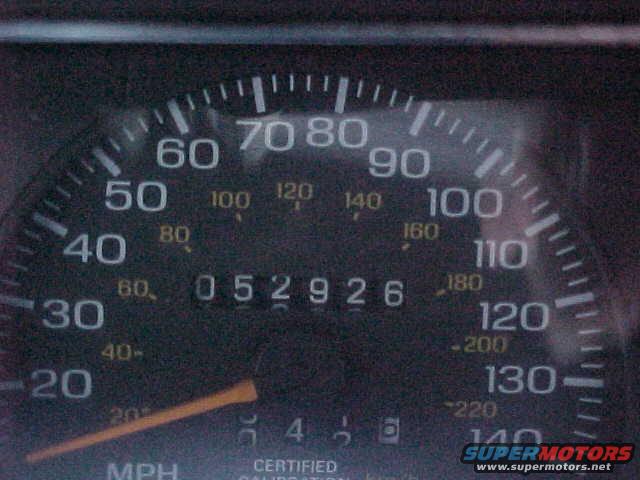 Speedometer with needle pointing to 30 MPH and odometer reading 052926