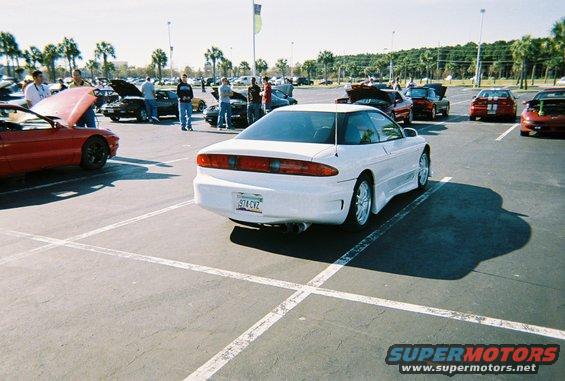 White 1991 Ford Probe rear view