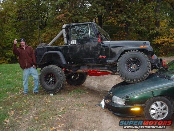 A little fun with a junk car. 