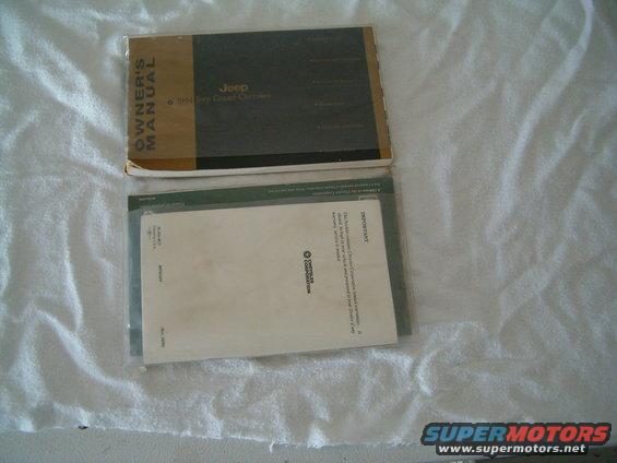 Jeep owner's manual and Chrysler Corporation documents