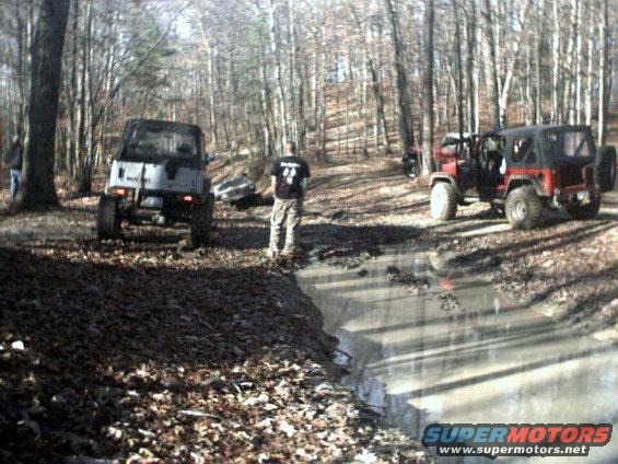 Last part of the first hole of the trench.